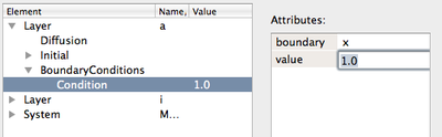 Specify values at boundaries in ```Field``` → ```BoundaryValue```.