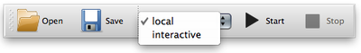 Use ```interactive``` to direct visual output to screen instead of file.